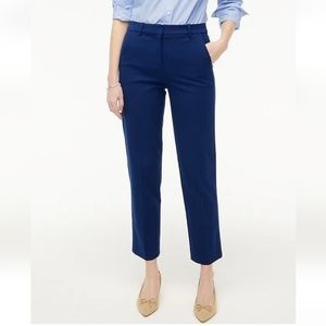Nwt J.Crew Women's Kallie Blue Straight Leg Size 8 Classic Mid Rise Pants